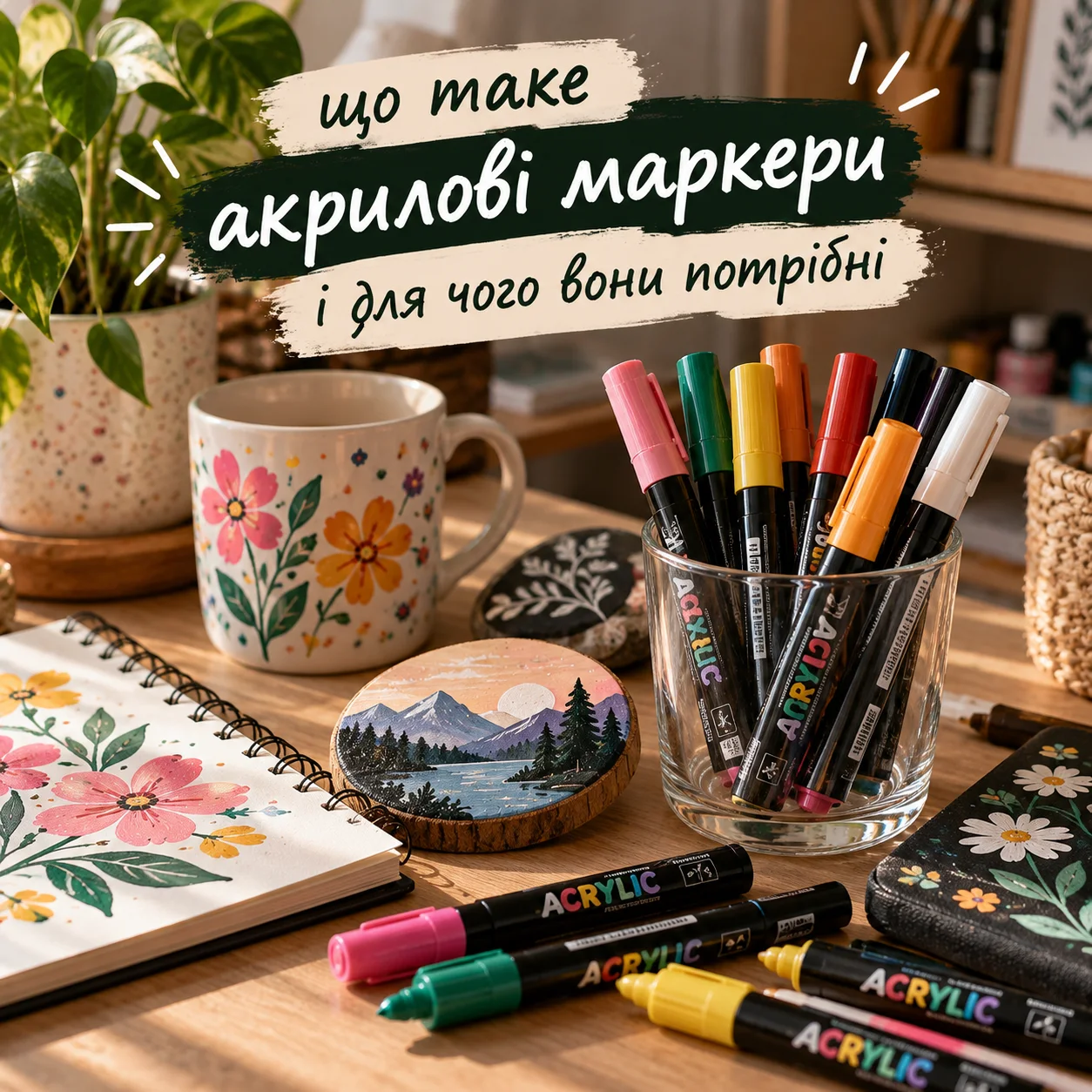 Що таке акрилові маркери і для чого вони потрібні
